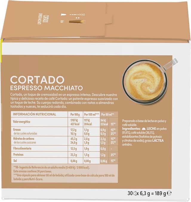 Thumbnail 2 de NESCAFÉ Dolce Gusto Cortado ☕ 90 cápsulas, notas a almendra tostada