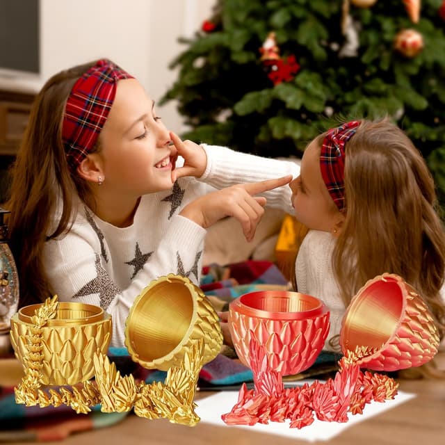 Detalle 2 de Winged Dragon Inside Surprise Egg 3D printed toy 🐉