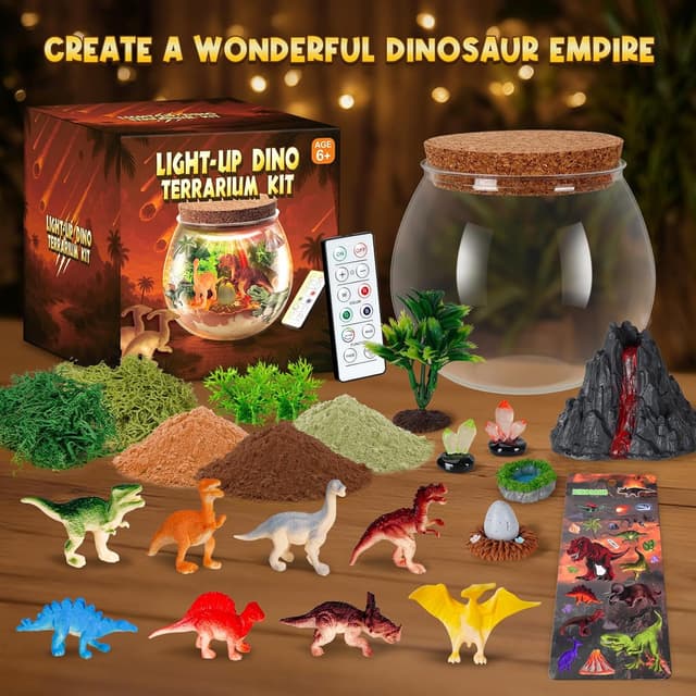 Thumbnail 1 de Goody King Dinosaurier Terrarium Set 16 Farben LED