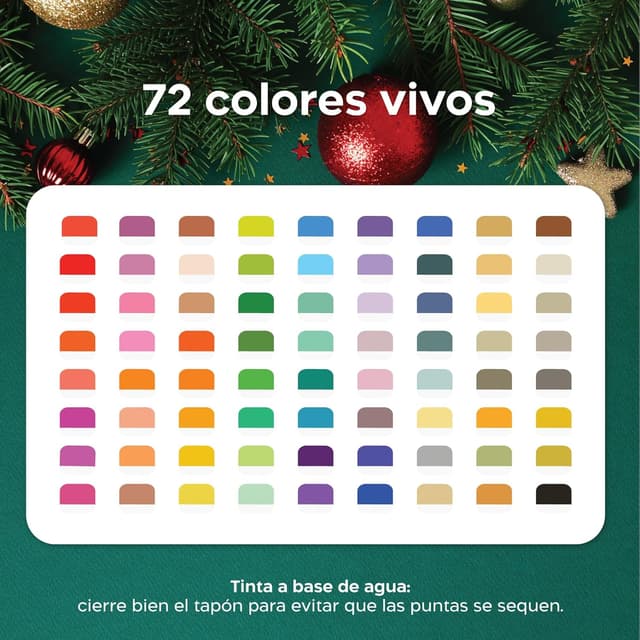 Thumbnail 1 de Zenacolor Rotuladores Acrílicos Doble Punta 72 Colores