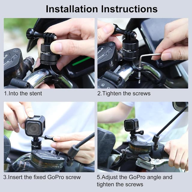 Thumbnail 4 de PULUZ Action Camera Handlebar Mount 360°