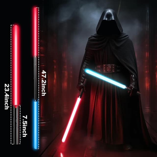 Thumbnail 4 de RGB 15-Color USB Rechargeable Lightsaber 2-Pack