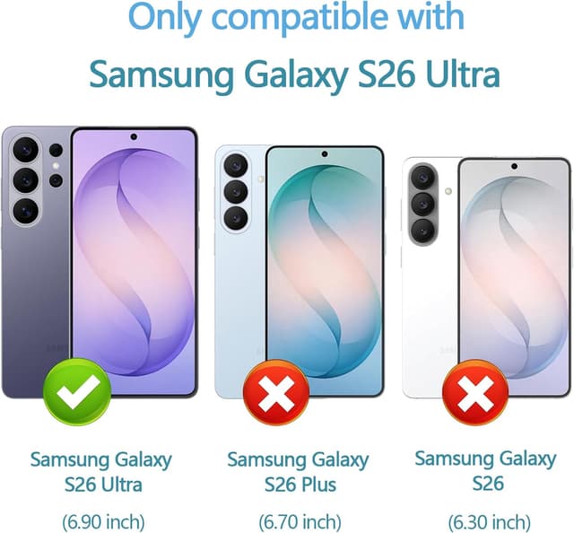 Detalle 2 de Anoowkoa 2+2 pezzi TPU pellicola protettiva per Samsung Galaxy S26 Ultra 5G (schermo + fotocamera), installazione inclusa