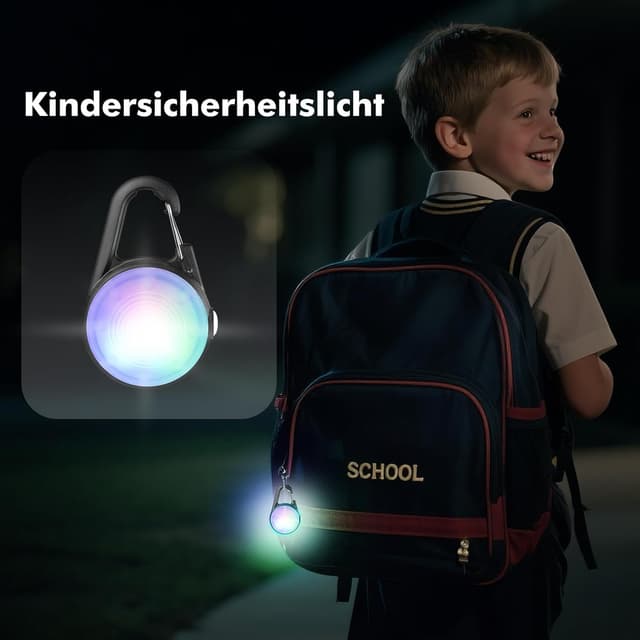 Detalle 2 de Hund Lichter 2er-Pack wiederaufladbar Sicherheitslicht für Hunde