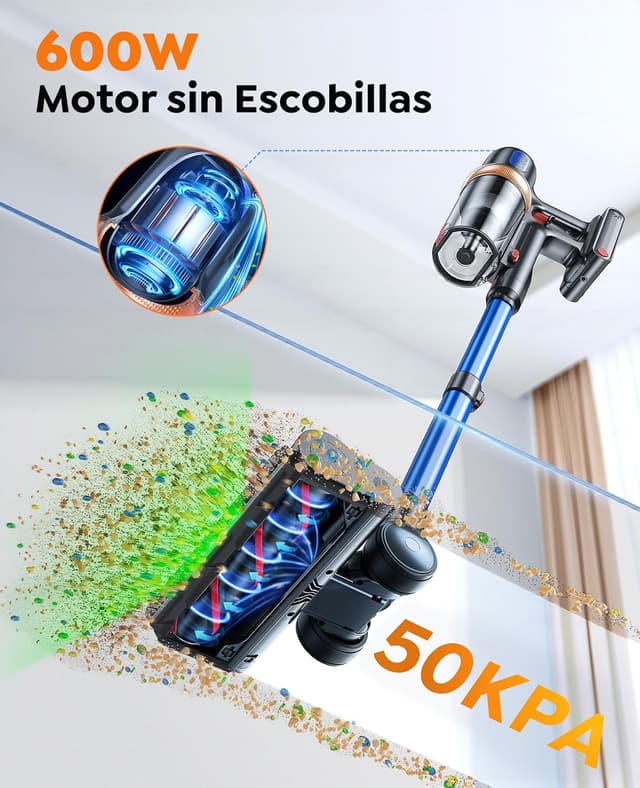 Detalle 2 de INTETURE BP50 Aspiradora sin cable potente 🧹