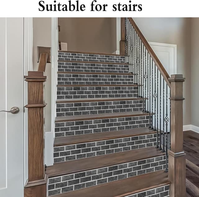 Thumbnail 4 de Pegatinas de Baldosas Gris para Cocina y Baño 🏠 24 pz