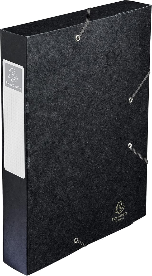 Detalle de Exacompta Cartobox Caja de cartón 24x32 cm 10 uds negra