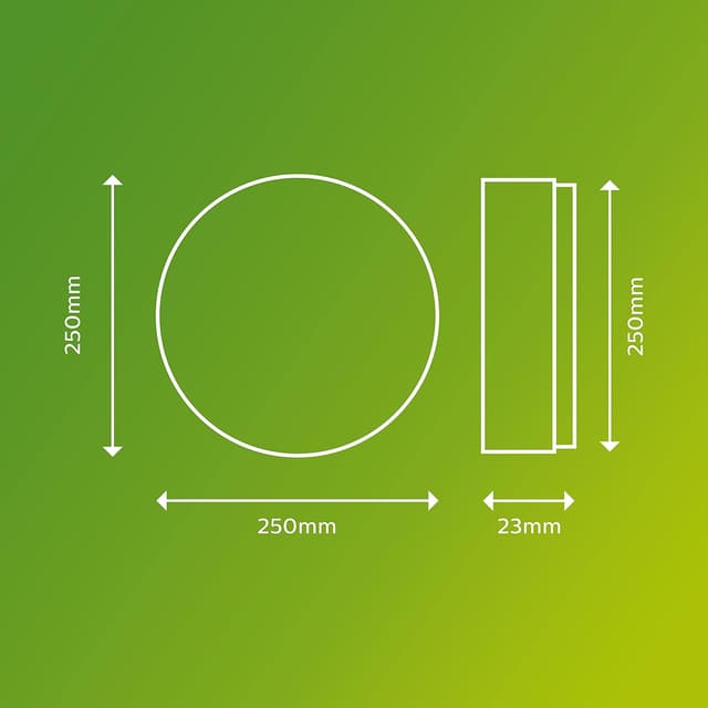 Thumbnail 2 de Philips SuperSlim: Plafón de techo LED exterior negro 🌟