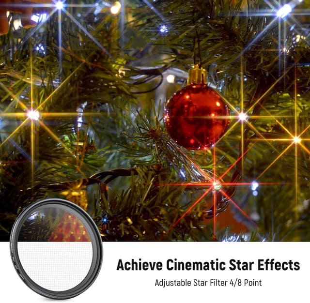 Detalle de NEEWER 58mm star filter for night shots