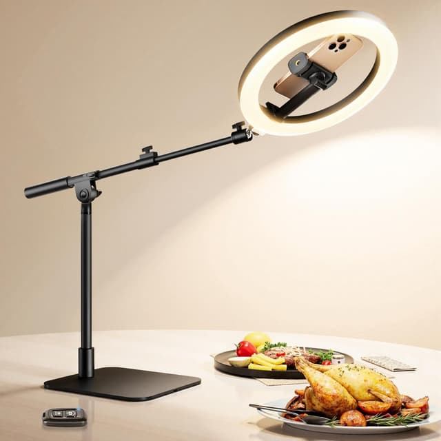 Detalle de LUXSURE Ring Light for Desk with Stand
