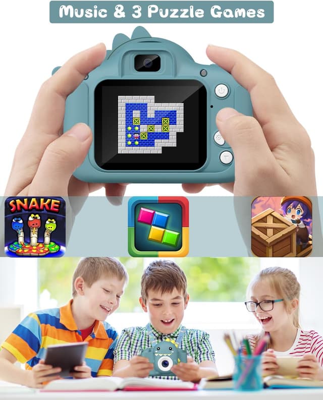 Thumbnail 5 de Gofunly Kinder Kamera 1080P 32GB