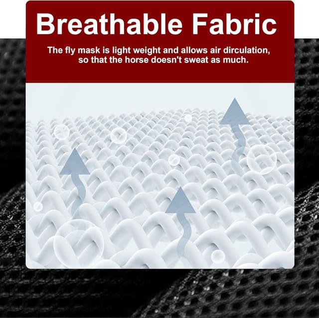 Detalle 2 de Leberna Horse Fly Mask with Ears in Purple (Cob) with UV Protection