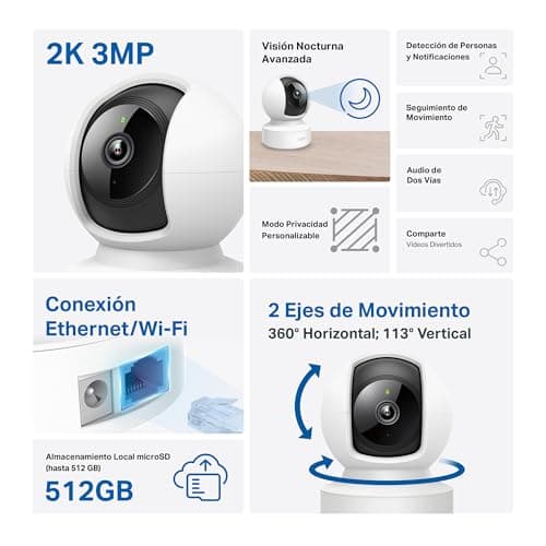Thumbnail 2 de Tapo C212 Cámara interior 3MP con SD 512 GB