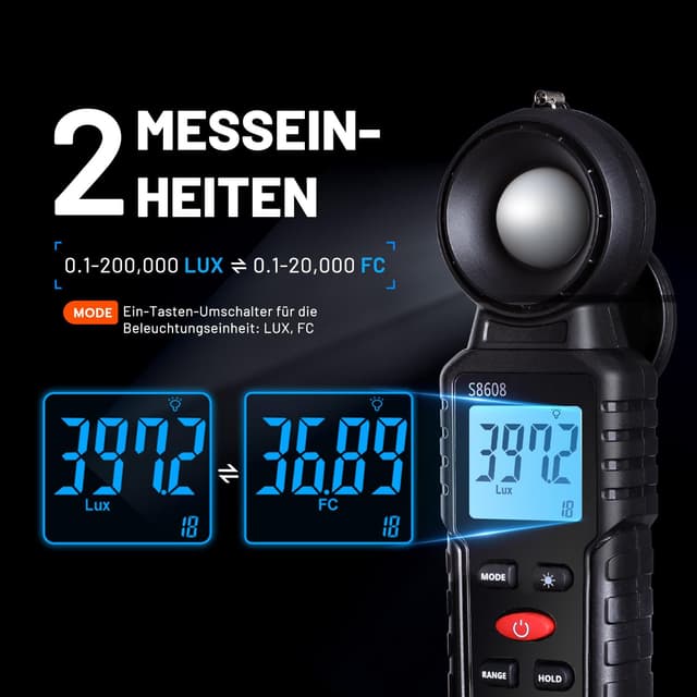 Thumbnail 4 de Luxmeter Mcbazel Digital 200.000 Lux