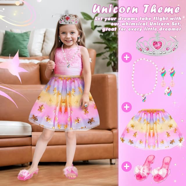 Thumbnail 2 de Dreamon Princess Dress Up Shoes 3 Set for Girls 3-6
