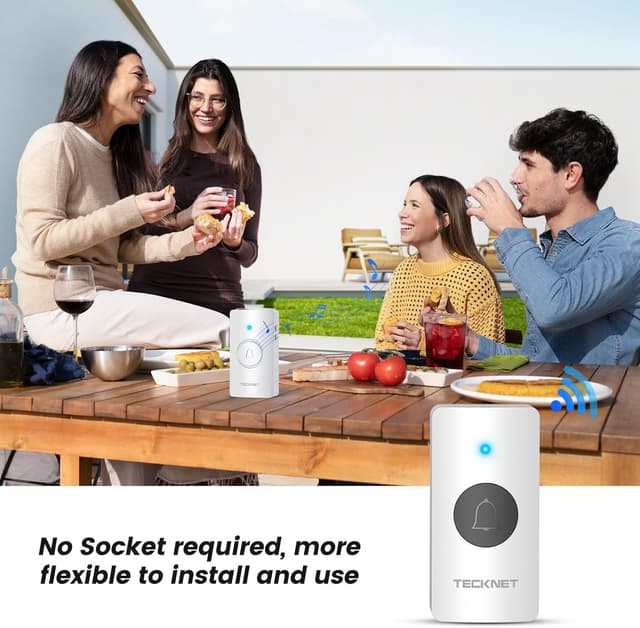 Thumbnail 4 de TECKNET Wireless Doorbell 400m range