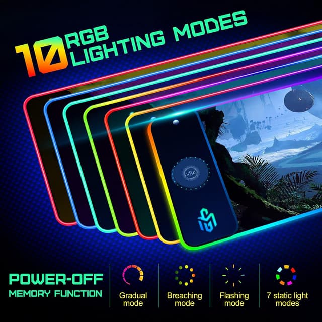 Thumbnail 3 de GIM Wireless Charging RGB Mouse Pad 15W