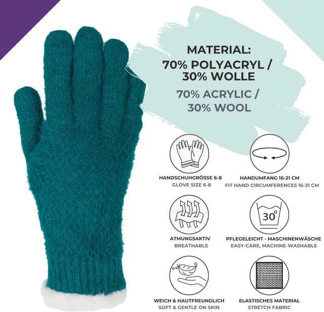 Thumbnail 3 de styleBREAKER 09010040 Gants d'hiver femme