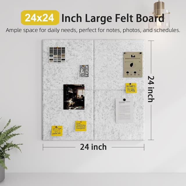 Thumbnail 5 de Acidea 30x30cm Felt Bulletin Board set