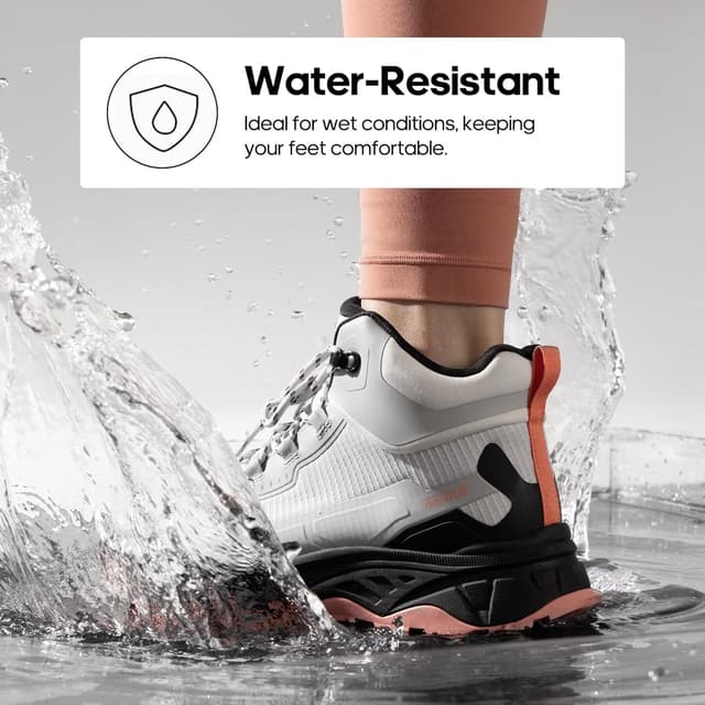 Detalle de NORTIV 8 Damen-Wanderschuhe „8 Wanderschuhe“ – leichte, wasserdichte Trekking-Schuhe für Outdoor