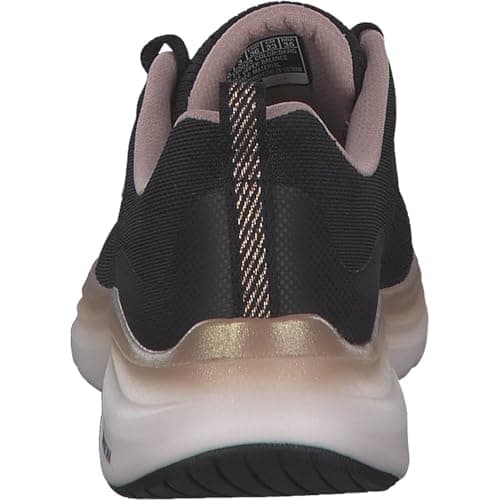 Thumbnail 5 de Skechers Vapor Foam Mujer 35 EU, malla negra y ribete oro rosa 👟