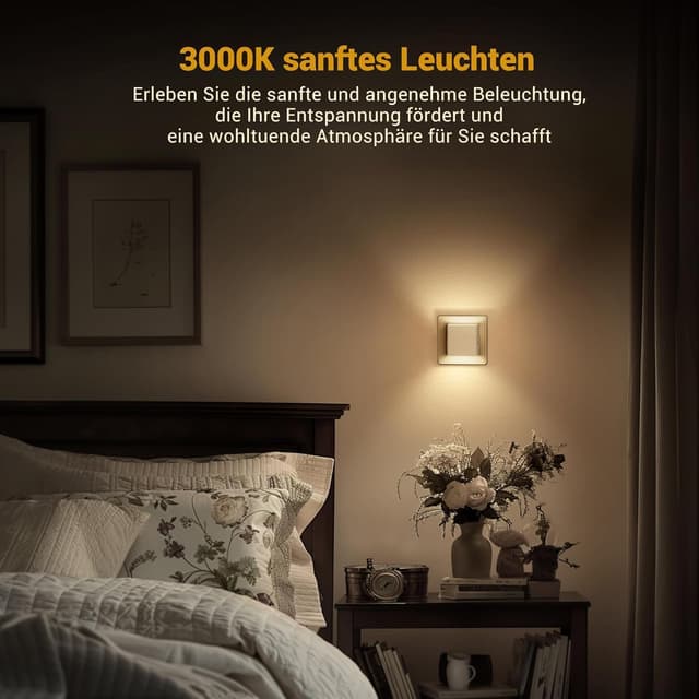 Detalle 2 de Nachtlicht-Steckdose Emeritpro 1 W mit Sensor