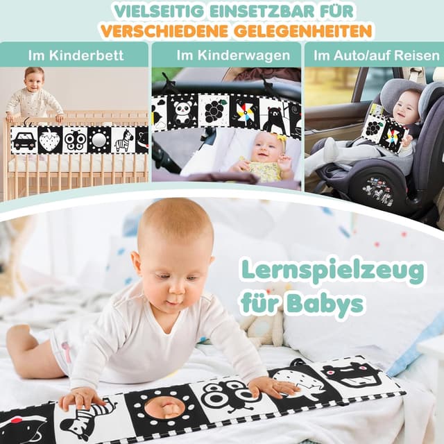 Thumbnail 6 de BBWOO Kontrast Babybuch 0–12 Monate