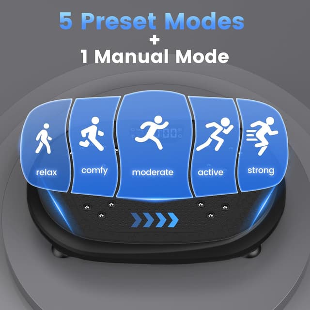 Thumbnail 4 de HVX Vibration Plate Exercise Machine with Bluetooth & Dual Resistance Bands