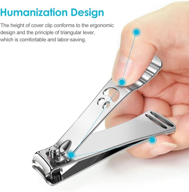 Thumbnail 4 de longzon Nail Clippers 2-pack stainless steel nail clippers ✂