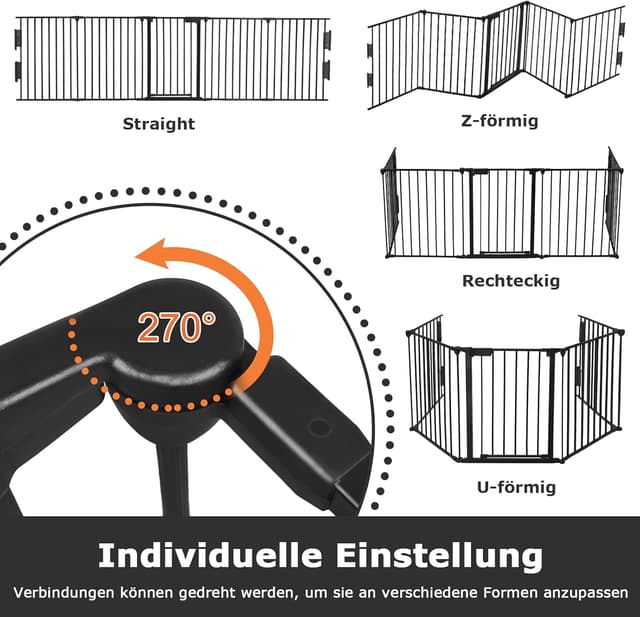 Thumbnail 4 de UISEBRT Cancelletto di Protezione per Camino 300×75 cm 🧱
