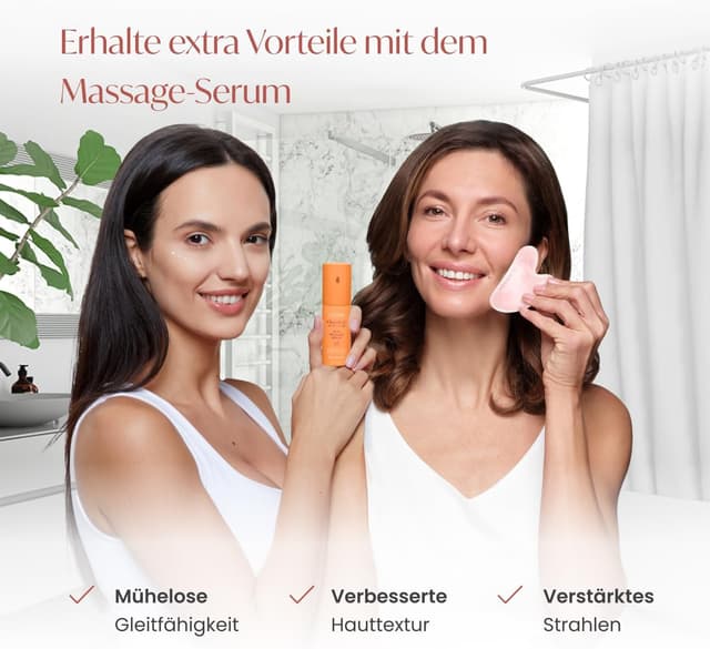 Thumbnail 5 de PLANTIFIQUE Rosenquarz Gua Sha Stein für Gesichtsmassage