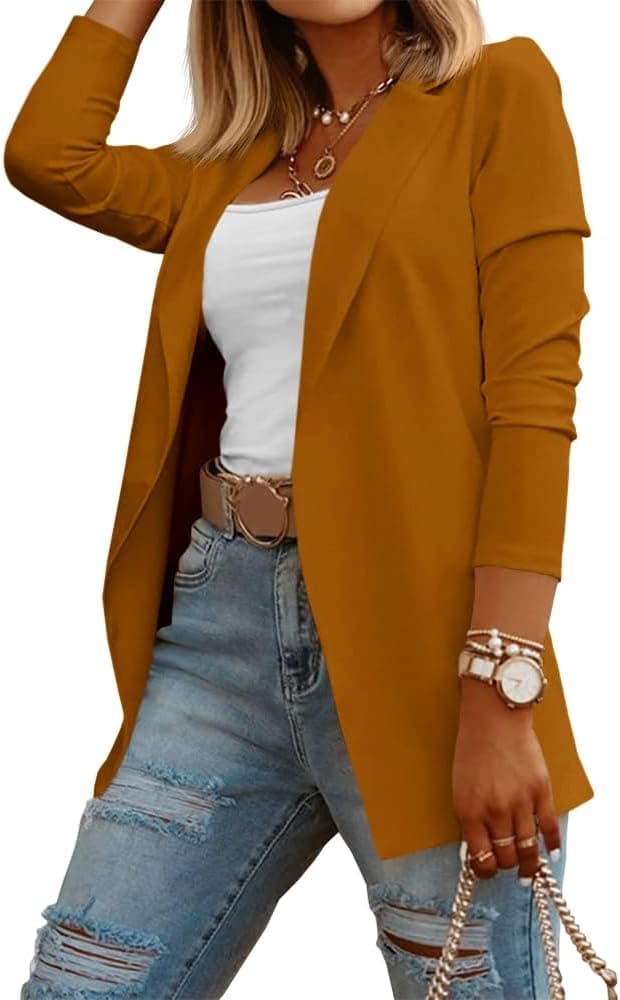 Thumbnail 5 de Womens Casual Long Sleeve Knit Blazer