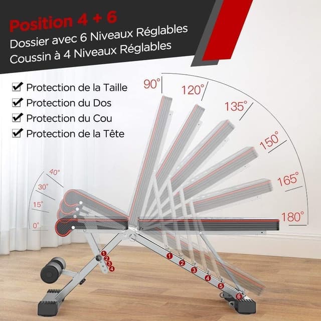 Thumbnail 1 de YOLEO klappbare Hantelbank 300 kg