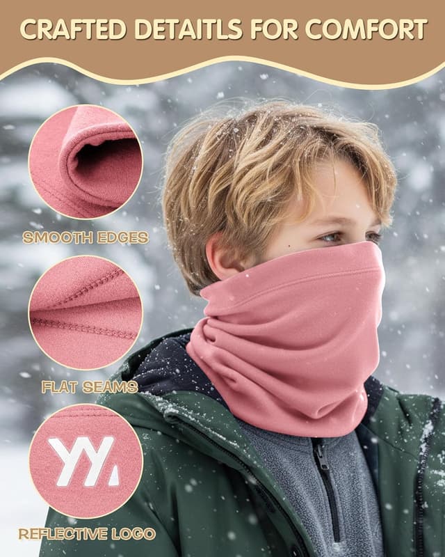 Detalle de Tour de cou enfant YANIKY (fille/garçon) cache-cou doux, respirant et extensible
