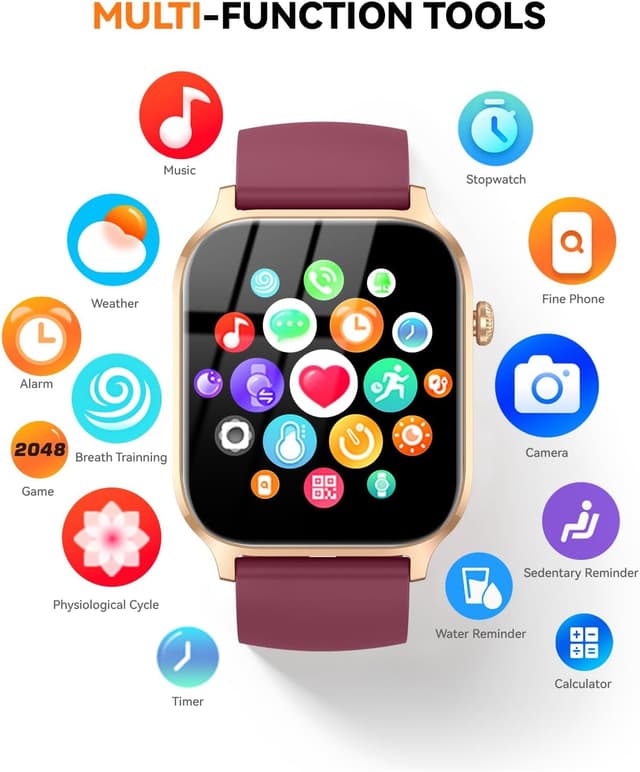 Thumbnail 6 de Classic Red 1.83 Smartwatch with IP68