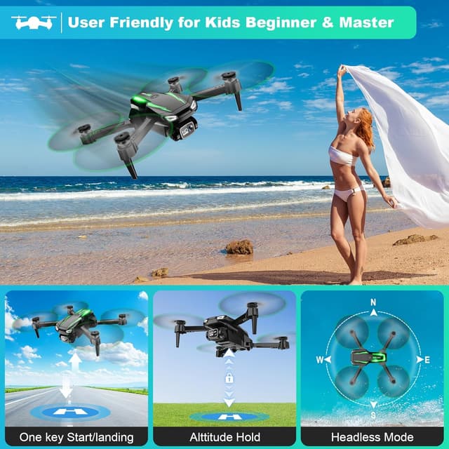 Thumbnail 4 de 1080P Foldable Drone for Beginners