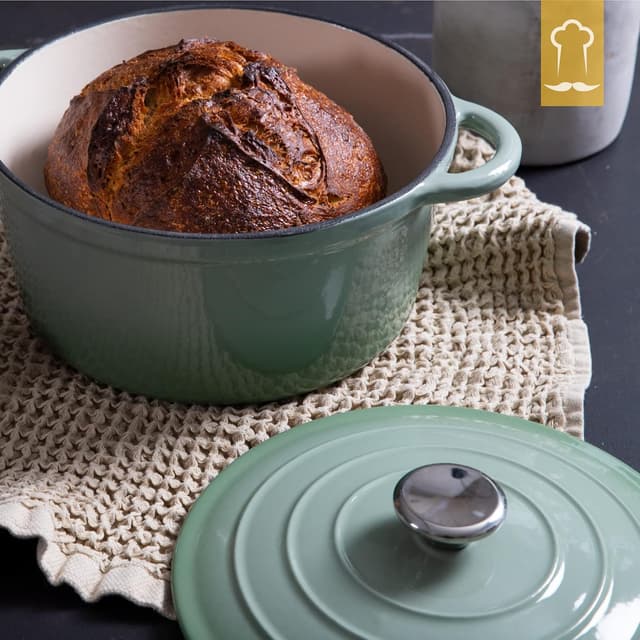 Thumbnail 6 de Chefarone Gusseisen Topf 24 cm, 3,5 L – emaillierter Schmortopf mit Deckel (Induktion)