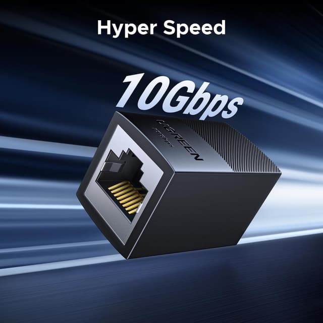 Detalle 2 de UGREEN RJ45 Coupler 2-Pack 10Gbps