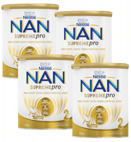 Detalle de Nestlé NAN Supreme Pro 2 Leche Continuación 4x800 g