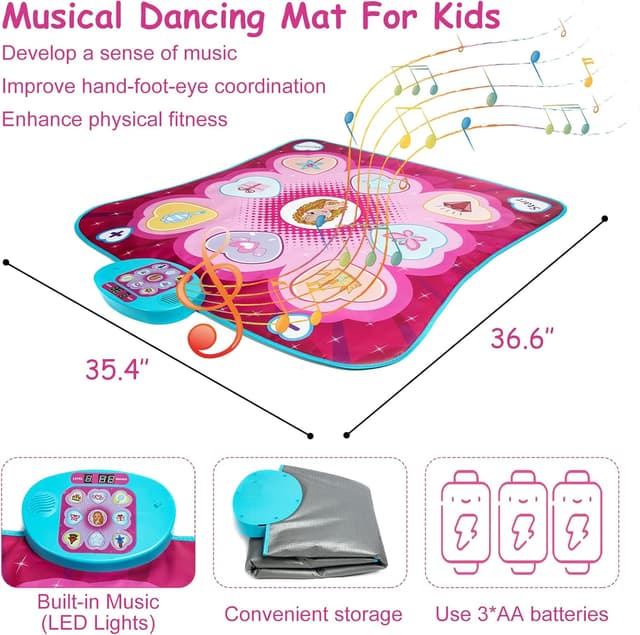 Thumbnail 5 de Dance Mat Toys Music Play Mat 5 Modes 3 Levels 3+