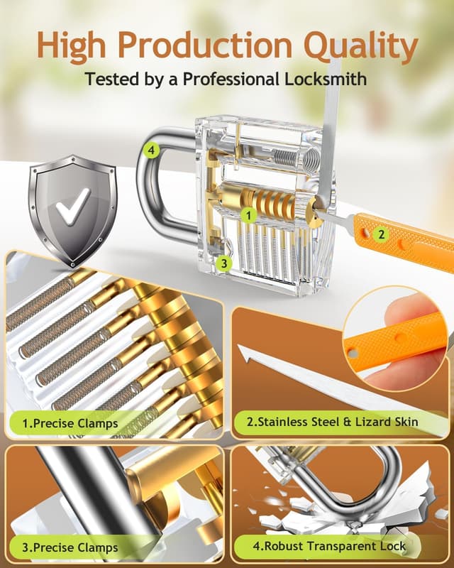 Detalle 2 de EVENTRONIC Lock Picking Kit 32-Piece with Training Locks