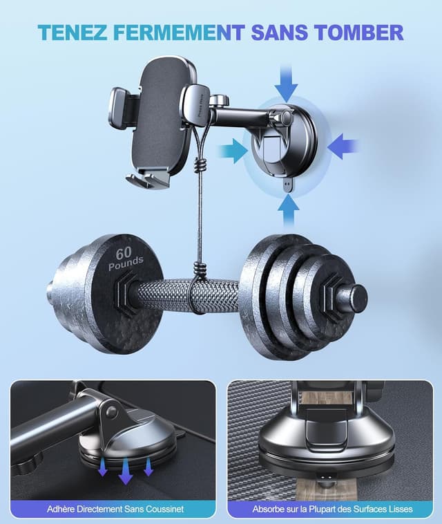 Thumbnail 5 de Support Téléphone Voiture CIRYCASE 360°