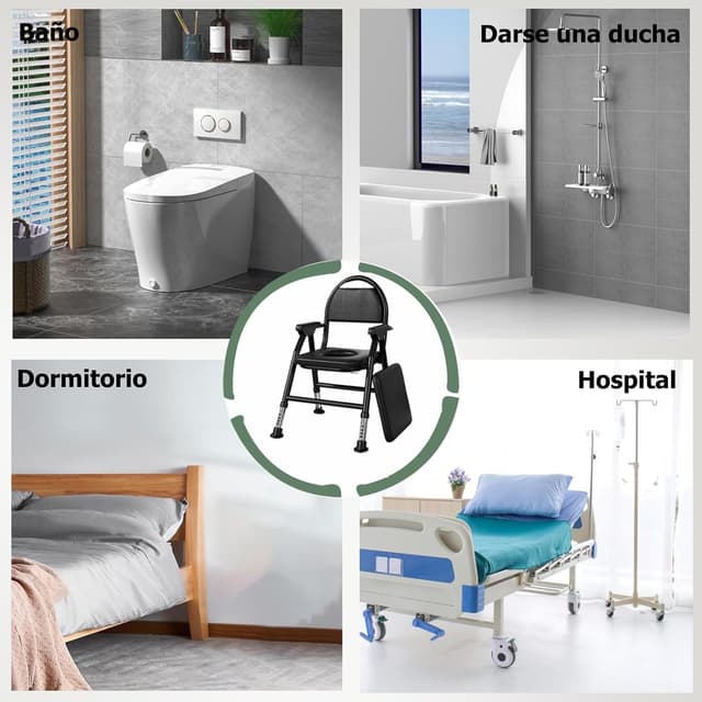 Thumbnail 6 de NJUN Silla WC regulable en altura