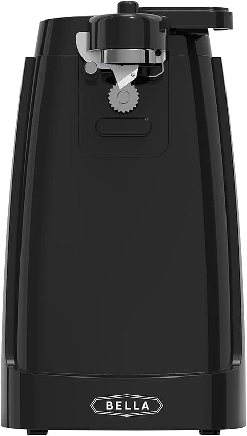 Detalle de BELLA Abrelatas eléctrico multifunción con afilador integrado