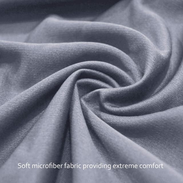 Detalle 2 de SPRINGSPIRIT Travel Cot Fitted Sheet (2 Pack) – Ultra-soft fitted sheets for portable playards, 95x65cm, White & Grey