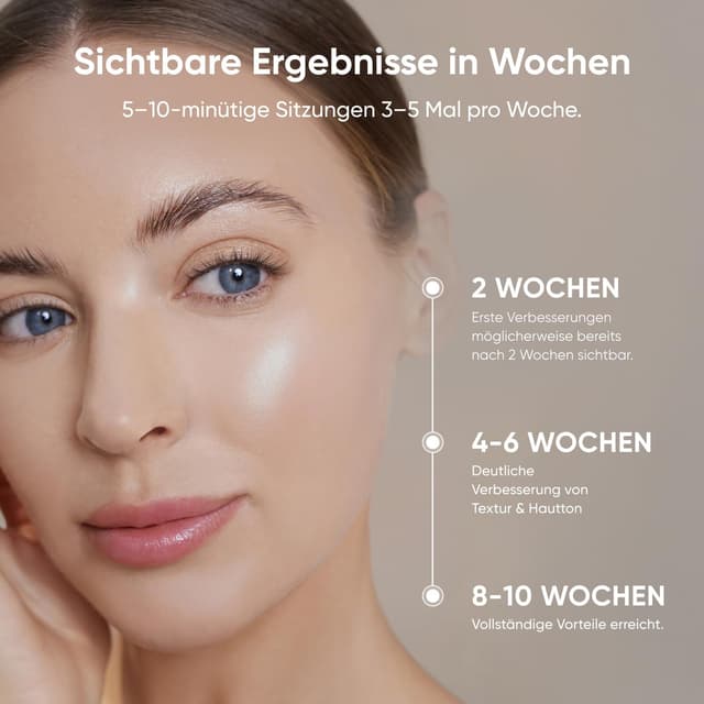 Detalle 2 de Nanoleaf LED-Lichttherapie-Gesichtsmaske mit 7 Modi, tragbare Rotlichtmaske & NIR-LEDs