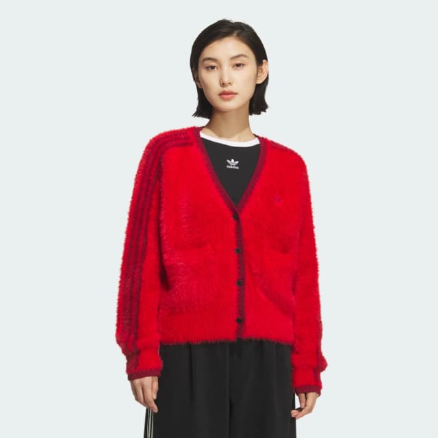 Detalle de Adidas CHAQUETA DE PUNTO CRAFTED roja