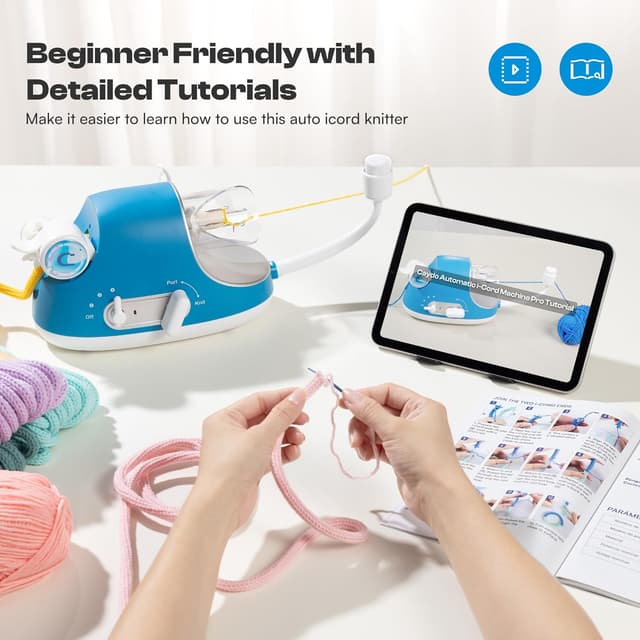 Detalle 1 de Caydo Strickmühle Elektrisch Pro für I-Cords