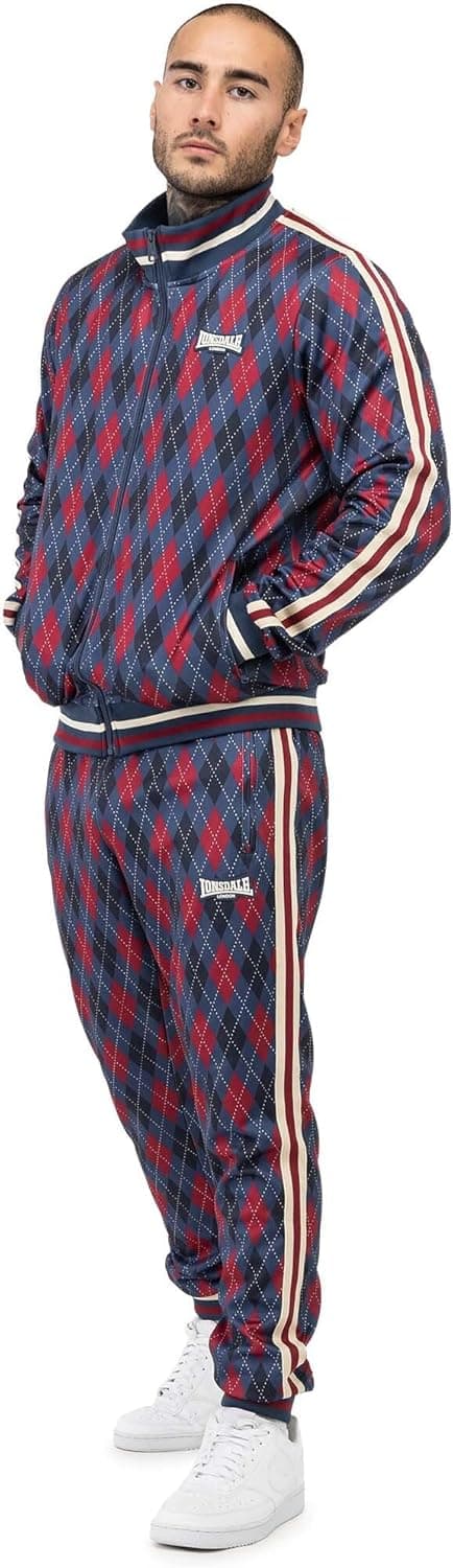 Detalle de Lonsdale Herren Redford Trainingsanzug im 2er-Pack (Slim Fit)