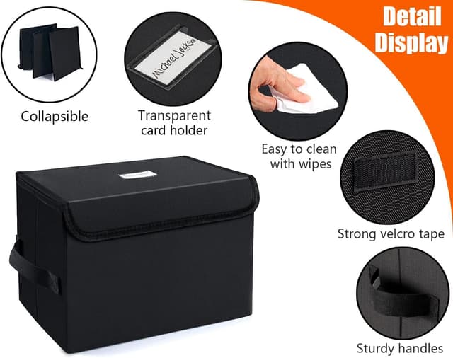 Thumbnail 2 de UENTIP 7-inch Vinyl Record Storage Box 60-capacity